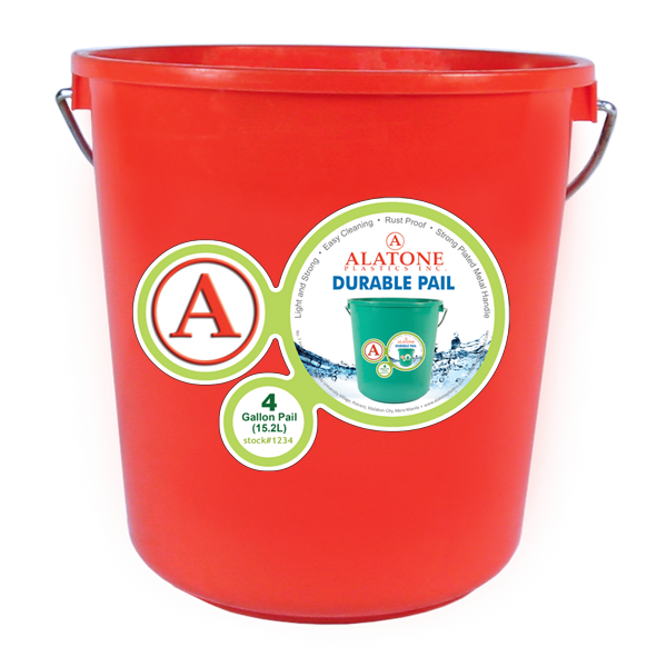 4 Gallon Pail w/ Steel Handle
